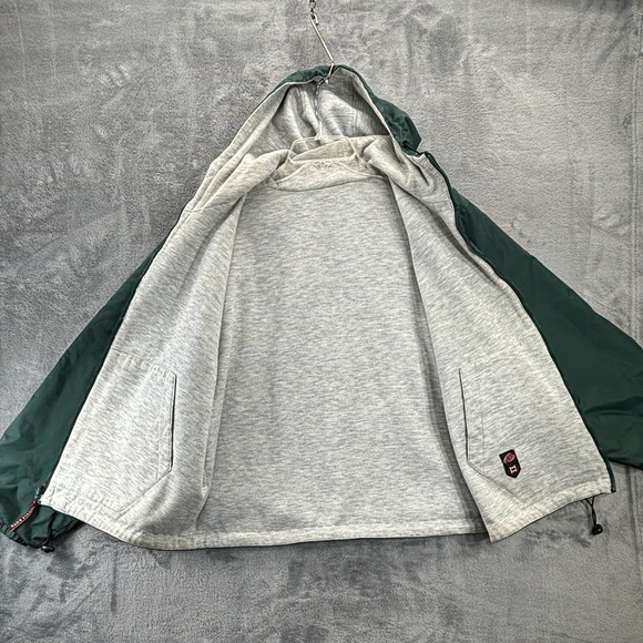 VTG Bugle Boy Outerwear Reversible Hoodie FullZip Nylon Jacket Medium Armenia - Picture 6 of 12